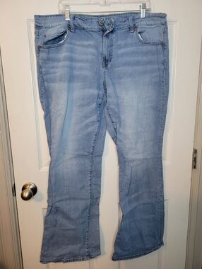 American Eagle Jeans Size 20 Long Women's Plus Favorite Boyfriend Light Wash